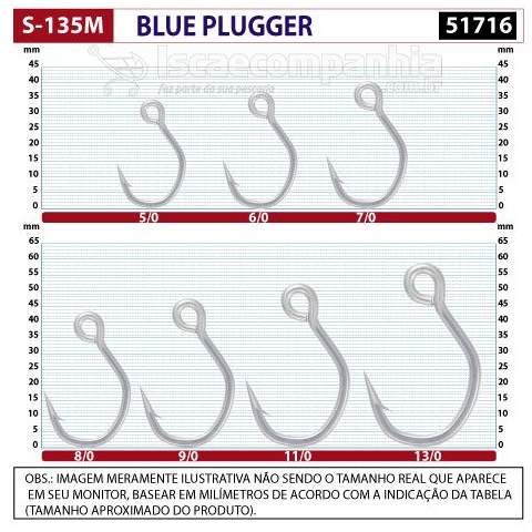 Anzol Owner Blue Plugger Single S-135M - 51716