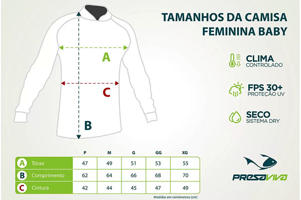 Camiseta Feminina Baby Presa Viva Baca 03 com Fps 30+