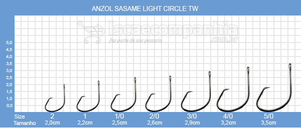Anzol Sasame Light Circle TW F-401