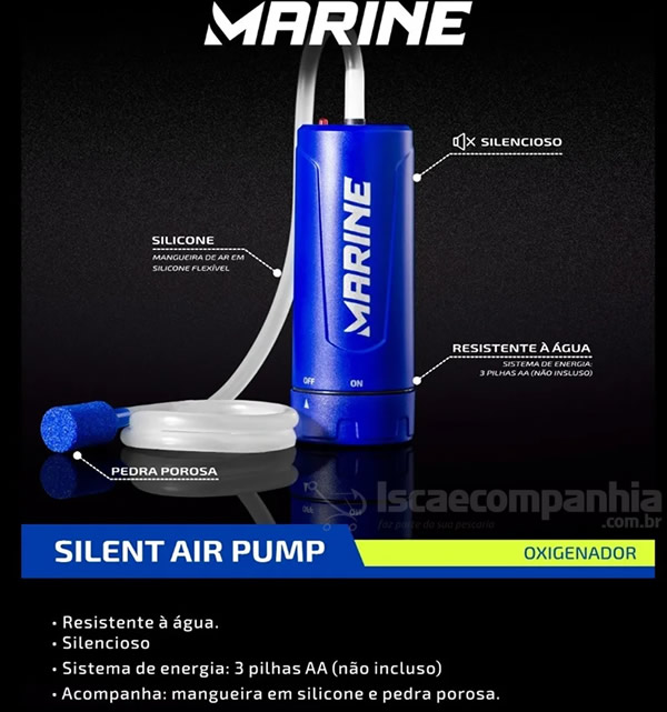 Aerador Marine Sports Silent Air Pump MS-SAP - Oxigenador