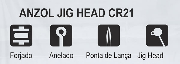 Anzol Jig Head Crown CR21 3gr - C/5UN