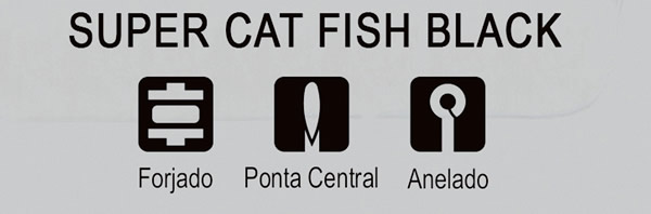 Anzol Crown Super Cat Fish Black - C/05UN