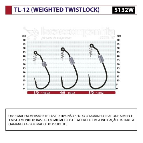 ANZOL OWNER WEIGHTED TWISTLOCK TL-12 5132W