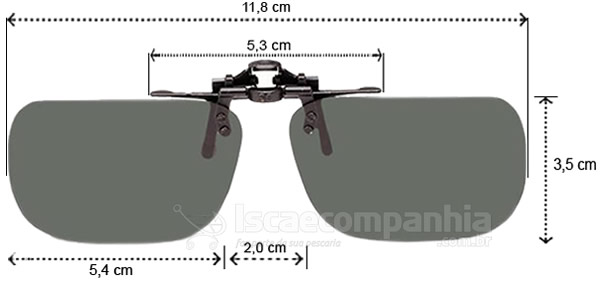 Óculos Polarizado Rapala Clip-On RVG 092A