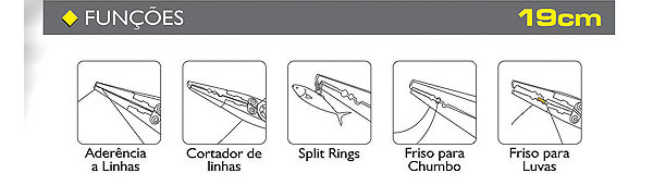 Alicate Maruri Split Ring Fishing Pliers DFS203 - 19cm