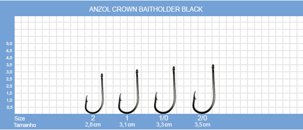 Anzol Crown Baitholder Black - C/10UN