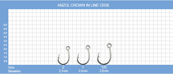 Anzol Crown In Line CR36 - C/10UN