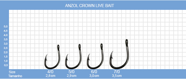Anzol Crown Live Bait - Black