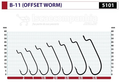 ANZOL OWNER OFFSET WORM B-11 - 5101
