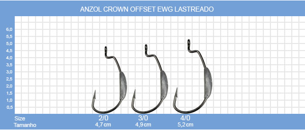 Anzol Crown Offset EWG Lastreado - C/05UN
