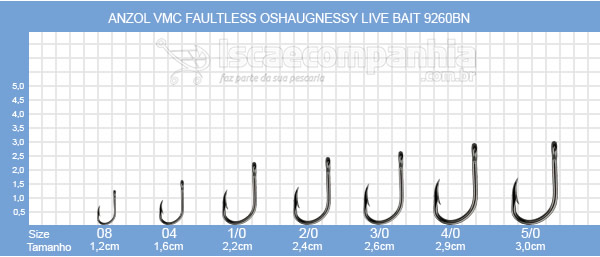 Anzol VMC Faultless Oshaugnessy Live Bait 9260BN - 10UN