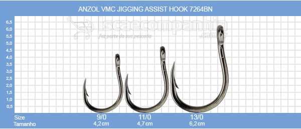 Anzol VMC Jigging Assist Hook 7264BN 9/0 - 10UN