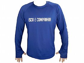 Camiseta Poliamida Isca e Companhia Azul Marinho - Sem Capuz e Com Luvinha