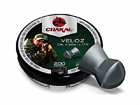 Chumbinho Chakal Veloz 4,5mm - 200Un