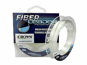 Linha Fluorocarbon Crown Fiber Leader 22Lb 0,40mm 50m